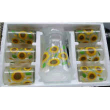 7pcs glass water jug set